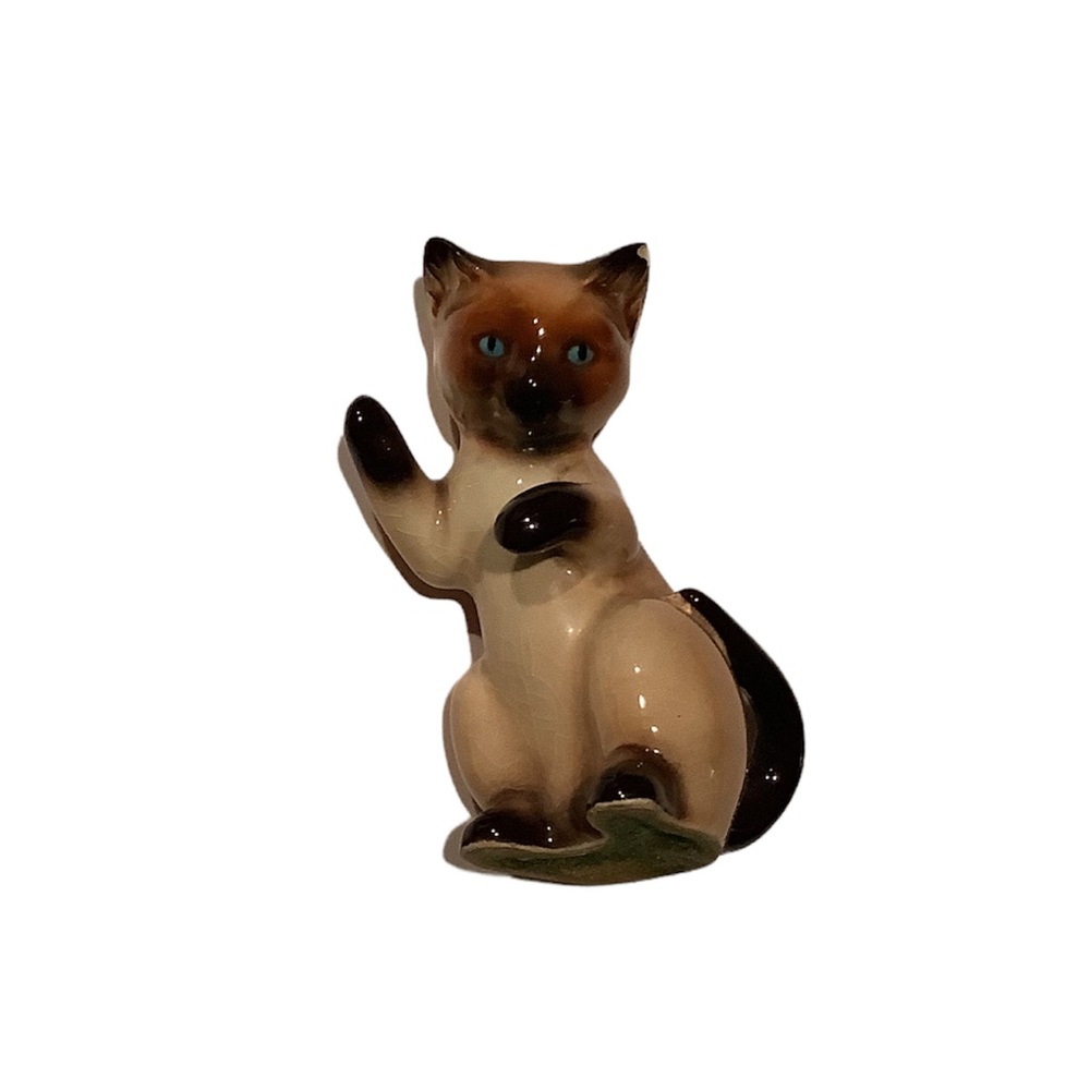 Vintage Siamese Cat Figurine